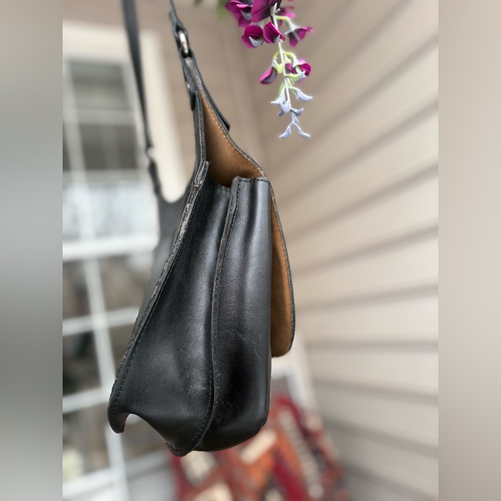 Patricia Nash London Leather Saddle Bag | Heritage Collection | Suede Interior - Picture 7 of 16